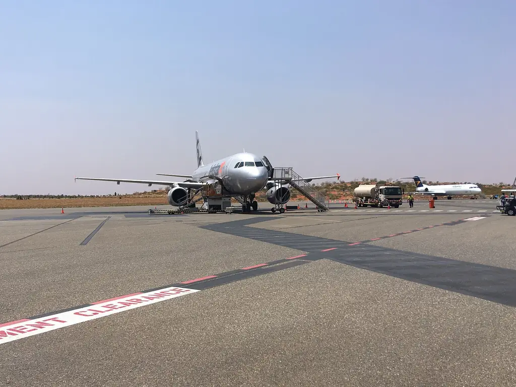 Aircraft on the apron at Ayers Rock Airport