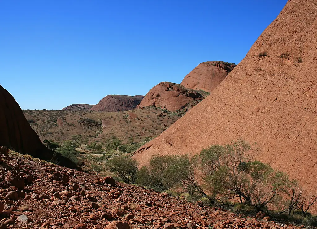 The domes of Kata Tjuta, where the Valley of the Winds walk begins