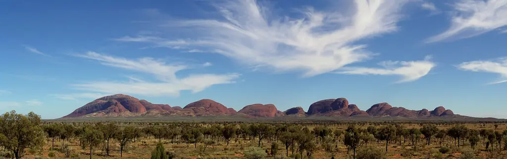 Panorama of the domes of Kata Tjuta (the Olgas)